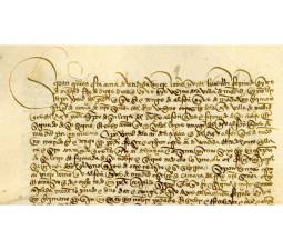 Paleografía: letra cortesana y procesal encadenada